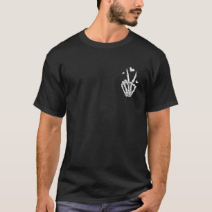 Have The Day You Deserve Peace Sign Skeleton 2 Sid T-Shirt
