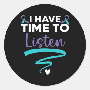 Have Time To Listen Your Life Problems Mental Heal Classic Round Sticker