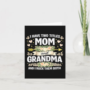 Have Two Titles Mum Grandma Rook Both Mothers Day Card
