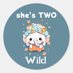 Have You Heard The elephant girl 2nd Birthday  Classic Round Sticker