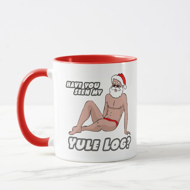 Have you seen my yule log? mug (Left)