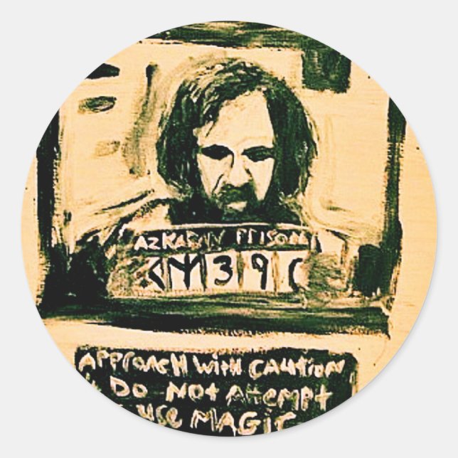 HAVE YOU SEEN THIS WIZARD CLASSIC ROUND STICKER (Front)