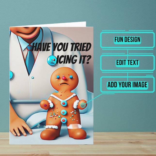 Have You Tried Icing It Get Well Card (Send this lovely card to your loved one who is brave in the face of an accident or illness.)