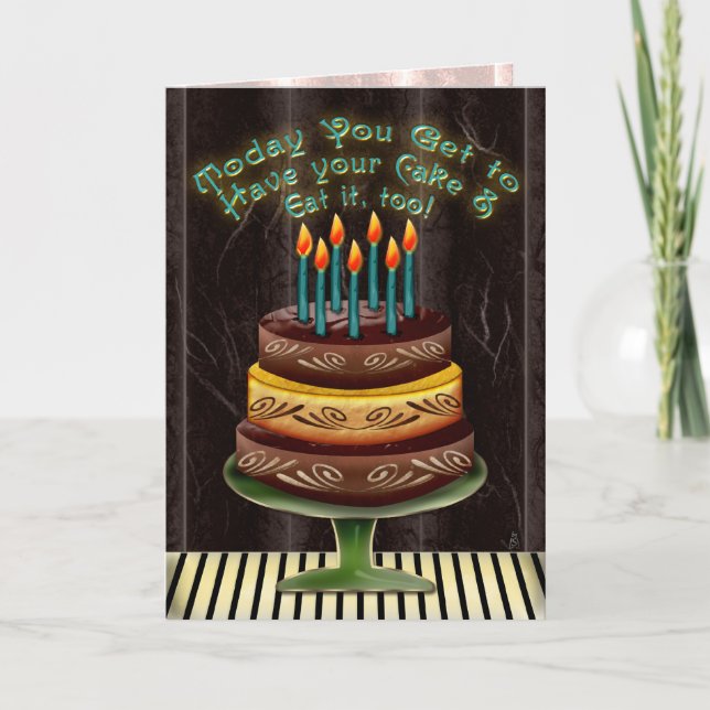 Have Your Cake #4 (Birthday Card) Card (Front)