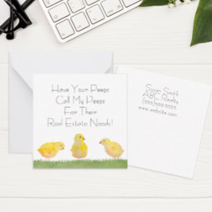 Have Your Peeps Call My Peeps Referral Gift Tags Card