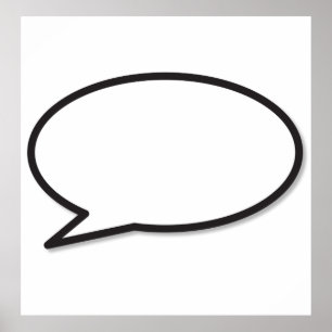 HAVE YOUR SAY Comic Book Speech Bubble Poster