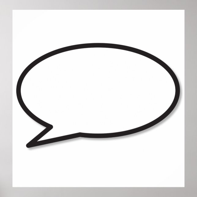 HAVE YOUR SAY Comic Book Speech Bubble Poster (Front)