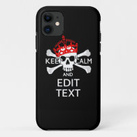 Have Your Text Keep Calm Crossbones Skull