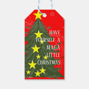 Have Yourself a MAGA Little Christmas Patriotic Gift Tags