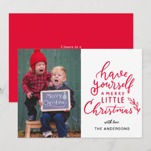 Have Yourself A Merry Christmas Family Photo Holiday Card