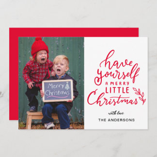 Have Yourself A Merry Christmas Family Photo Holiday Card