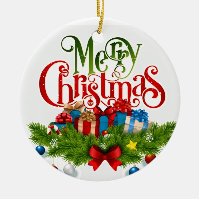 have yourself a "MERRY CHRISTMAS" Ornament (Front)
