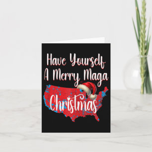 Have Yourself A Merry Christmas Xmas Red Election Card
