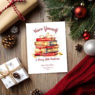 Have Yourself A Merry Little Bookmas Holiday Card