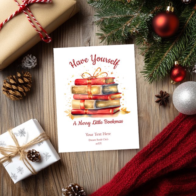 Have Yourself A Merry Little Bookmas Holiday Card (Creator Uploaded)