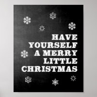 Have Yourself A Merry Little Christmas Chalkboard