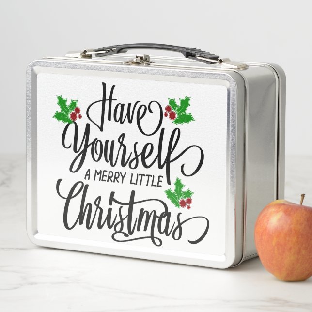 Have Yourself a Merry Little Christmas Holiday Metal Lunch Box (In Situ)