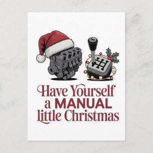 Have Yourself a Merry Little Christmas Mechanic  Postcard