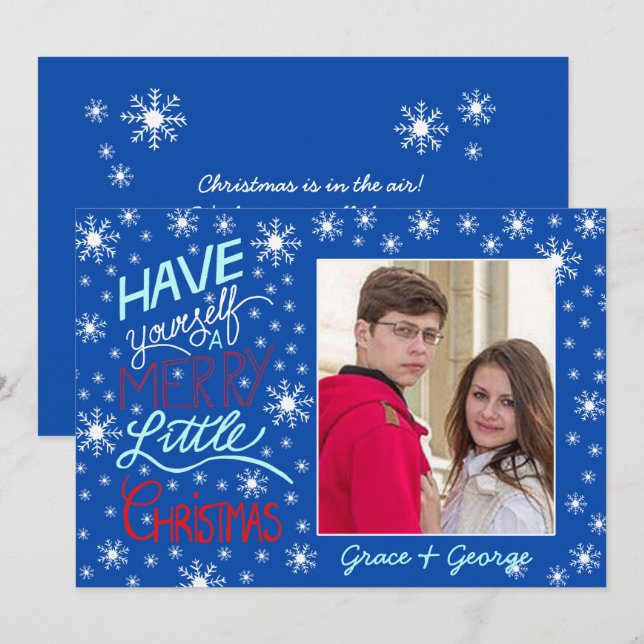 Have yourself a merry little Christmas Photo card (Front/Back)