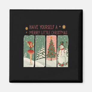 Have Yourself A Merry Little Christmas Snowy Scene Magnet