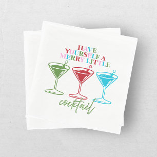 Have Yourself A Merry Little Cocktail Bachelorette Napkin