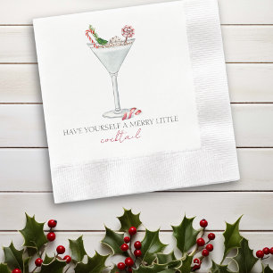 Have yourself A Merry Little Cocktail Christmas Napkin