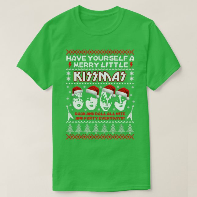 Have Yourself A Merry Little Kissmas T-Shirt (Design Front)