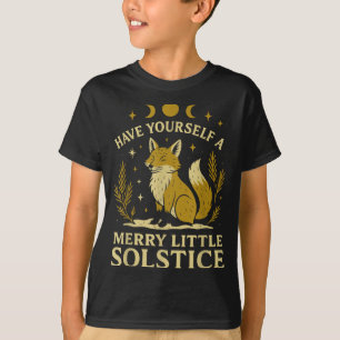 Have Yourself A Merry Little Solstice Fox Mystic  T-Shirt