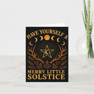 Have Yourself A Merry Little Solstice Witchcore  Card
