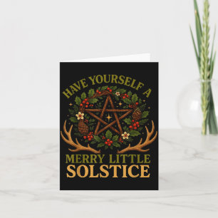 Have Yourself A Merry Little Solstice Witchcore  Card