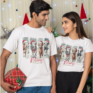 Have Yourself A Mooey Little Christmas Cows T-Shirt