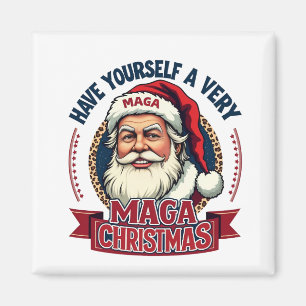 Have Yourself a very Maga Christmas Trump Won Magnet