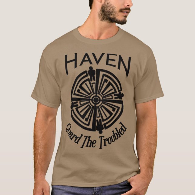 Haven Troubled Tattoo Black Logo T-Shirt (Front)