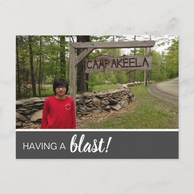 Having A Blast!!! Postcard (Front)