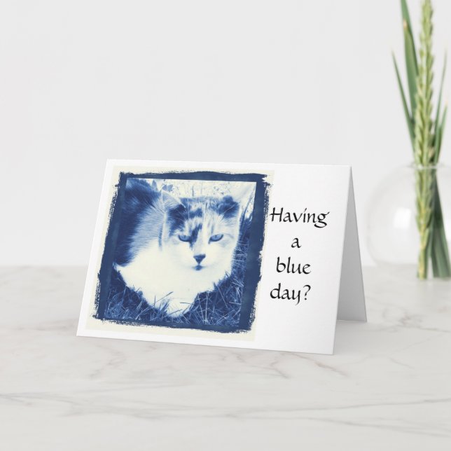 Having a blue day? card (Front)