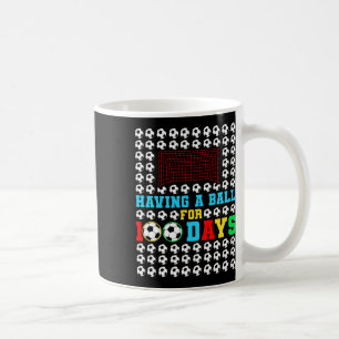 Having A Byll For 100 Days Fun Kids Boys Soccer Pl Coffee Mug