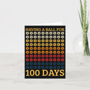 Having A Byll For 100 Days Soccer Player Student T Card