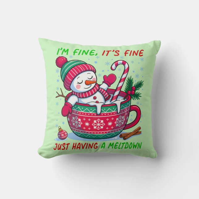Having A Meltdown Cushion (Front)