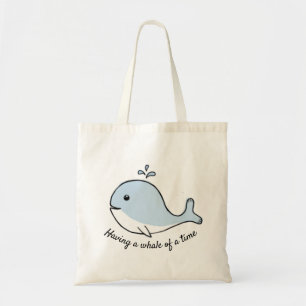Having a  Whale of a Time Swimming Tote Bag