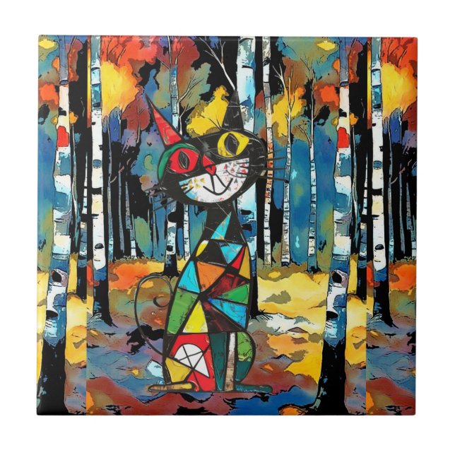 Having An Abstract Kinda Day Tile (Front)