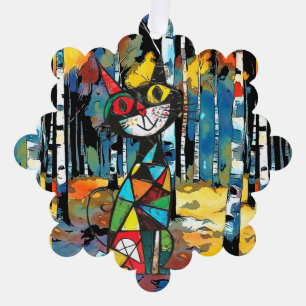 Having An Abstract Kinda Day Tree Decoration Card