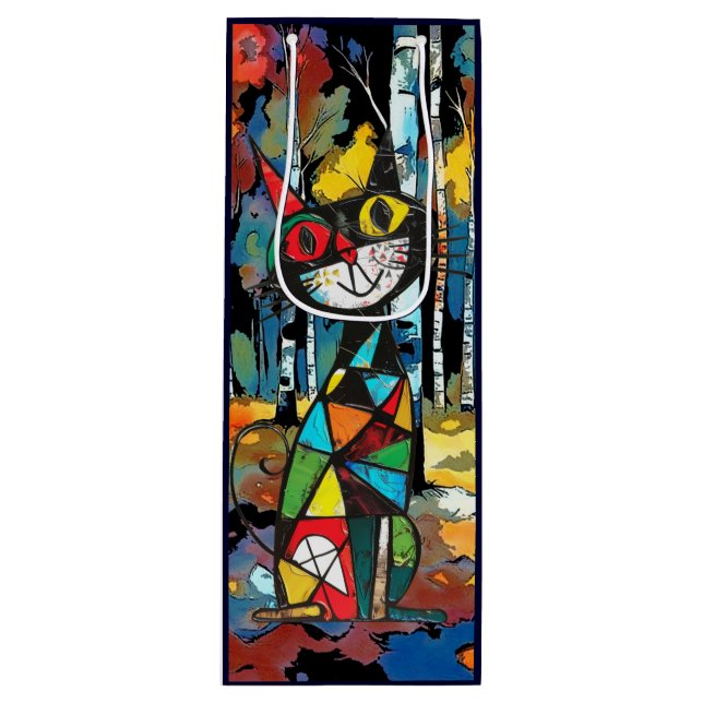 Having An Abstract Kinda Day Wine Gift Bag (Front)