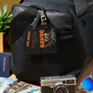 Havoc: Bat-like Creature Design Luggage Tag