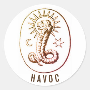 Havoc - Demiurge Symbol Classic Round Sticker