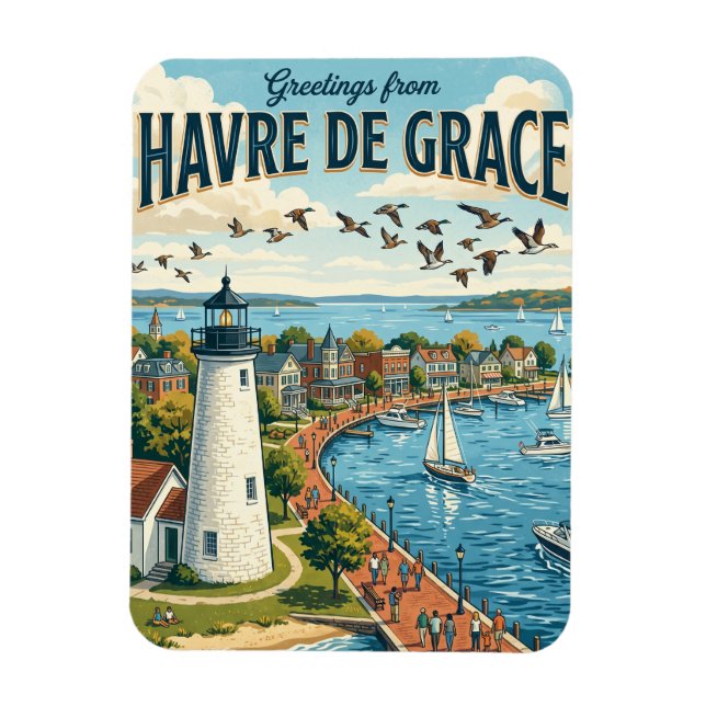 Havre de Grace Maryland Magnet (Vertical)