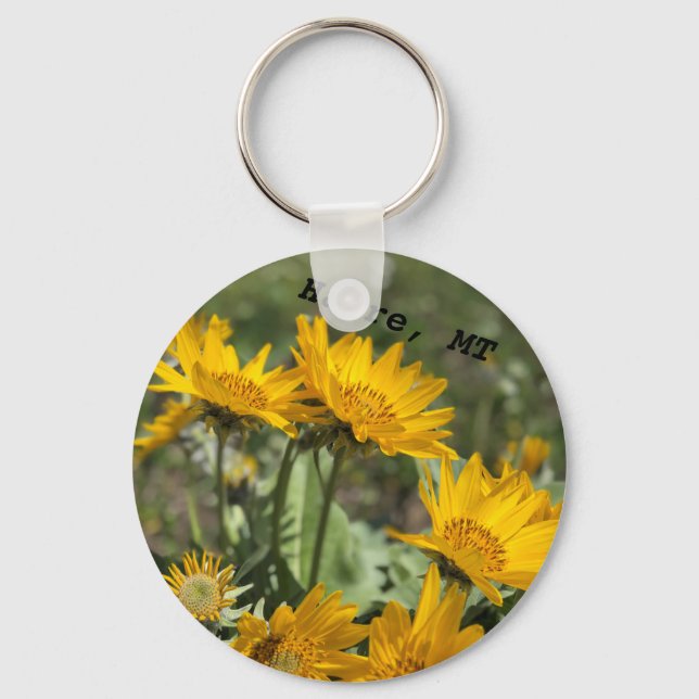 Havre, MT Flower Keychain (Front)