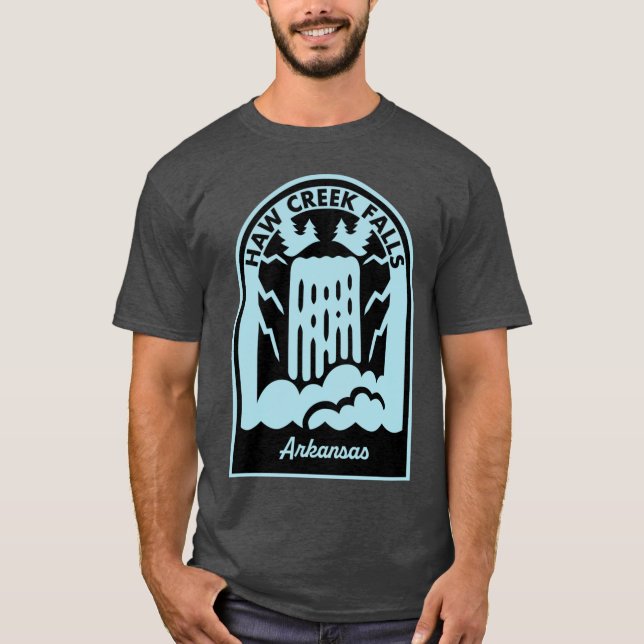 Haw Creek Falls Arkansas Oversized T-Shirt (Front)