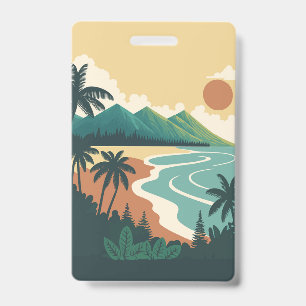 Hawai seascape ID badge