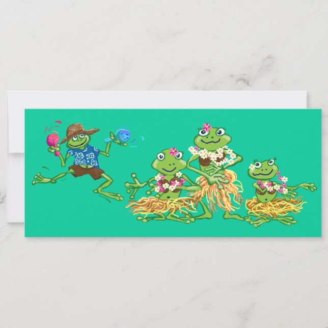 Hawaian party invitation (Front)