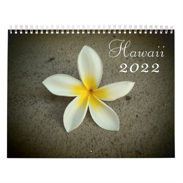 Hawaii 2022 scenic destination calendar (Cover)